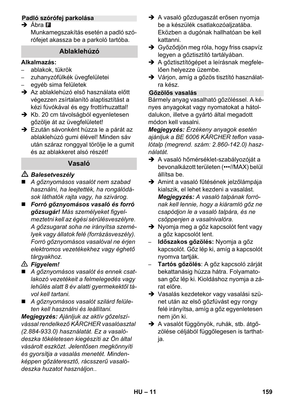 Karcher SC 4-100 CB User Manual | Page 159 / 314