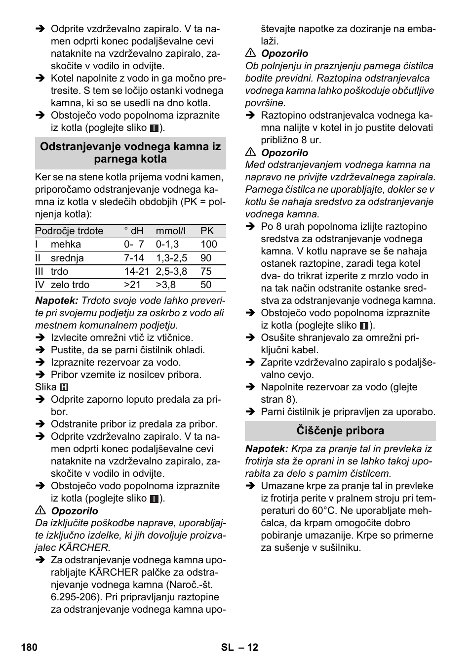 Karcher SC 4-100 CB User Manual | Page 180 / 314