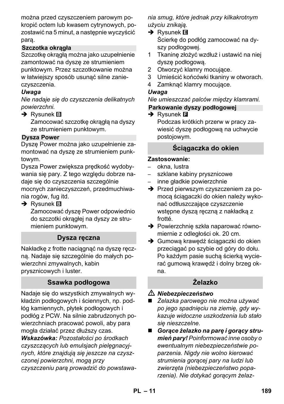 Karcher SC 4-100 CB User Manual | Page 189 / 314