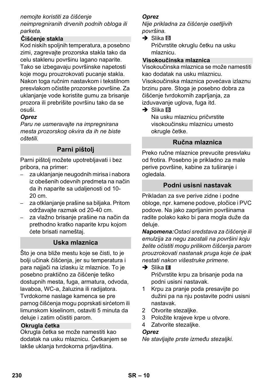 Karcher SC 4-100 CB User Manual | Page 230 / 314