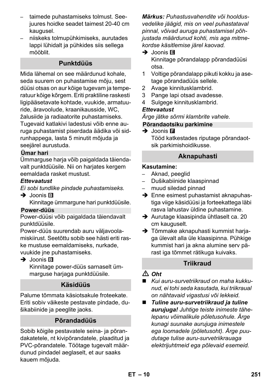 Karcher SC 4-100 CB User Manual | Page 251 / 314