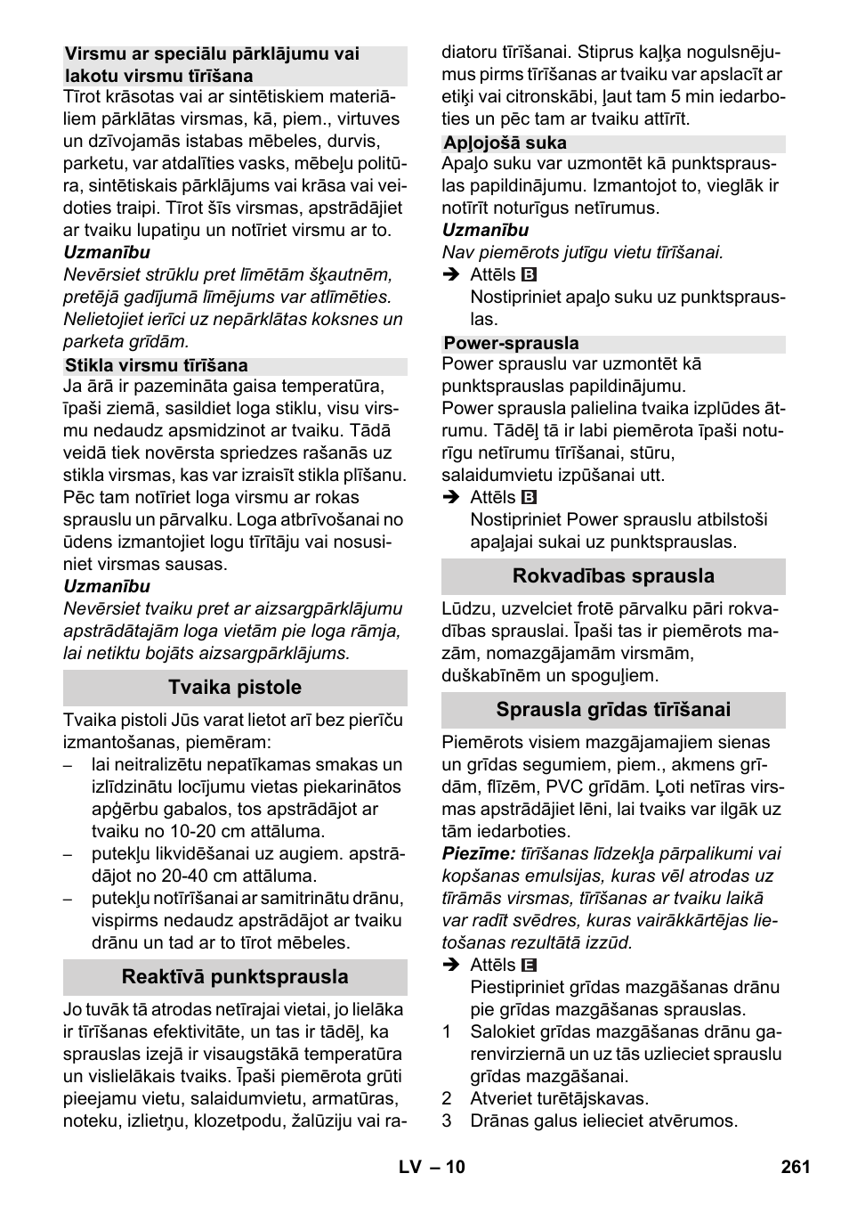 Karcher SC 4-100 CB User Manual | Page 261 / 314