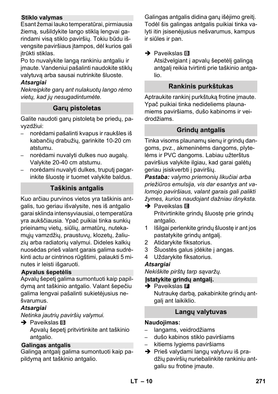 Karcher SC 4-100 CB User Manual | Page 271 / 314