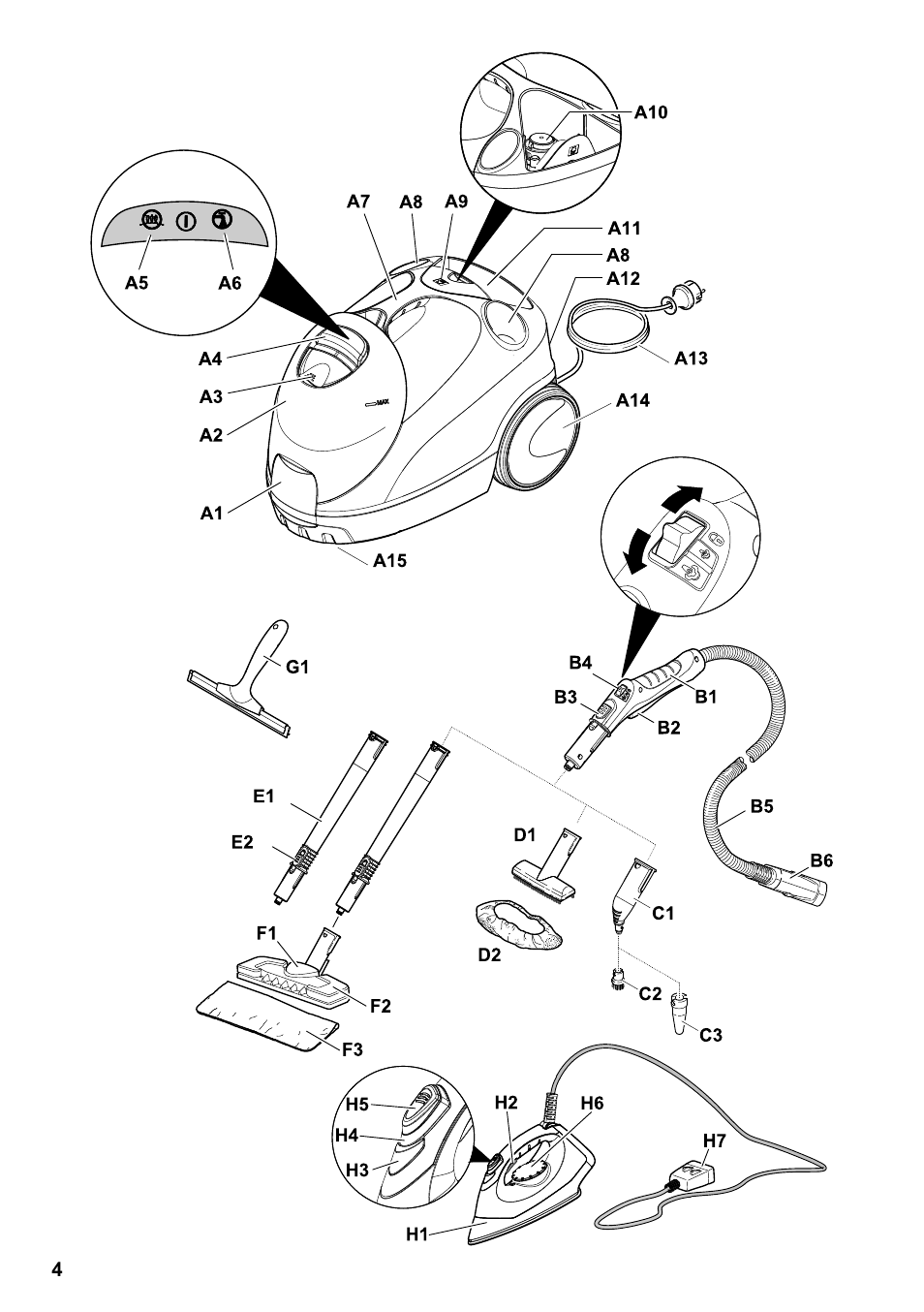 Karcher SC 4-100 CB User Manual | Page 4 / 314