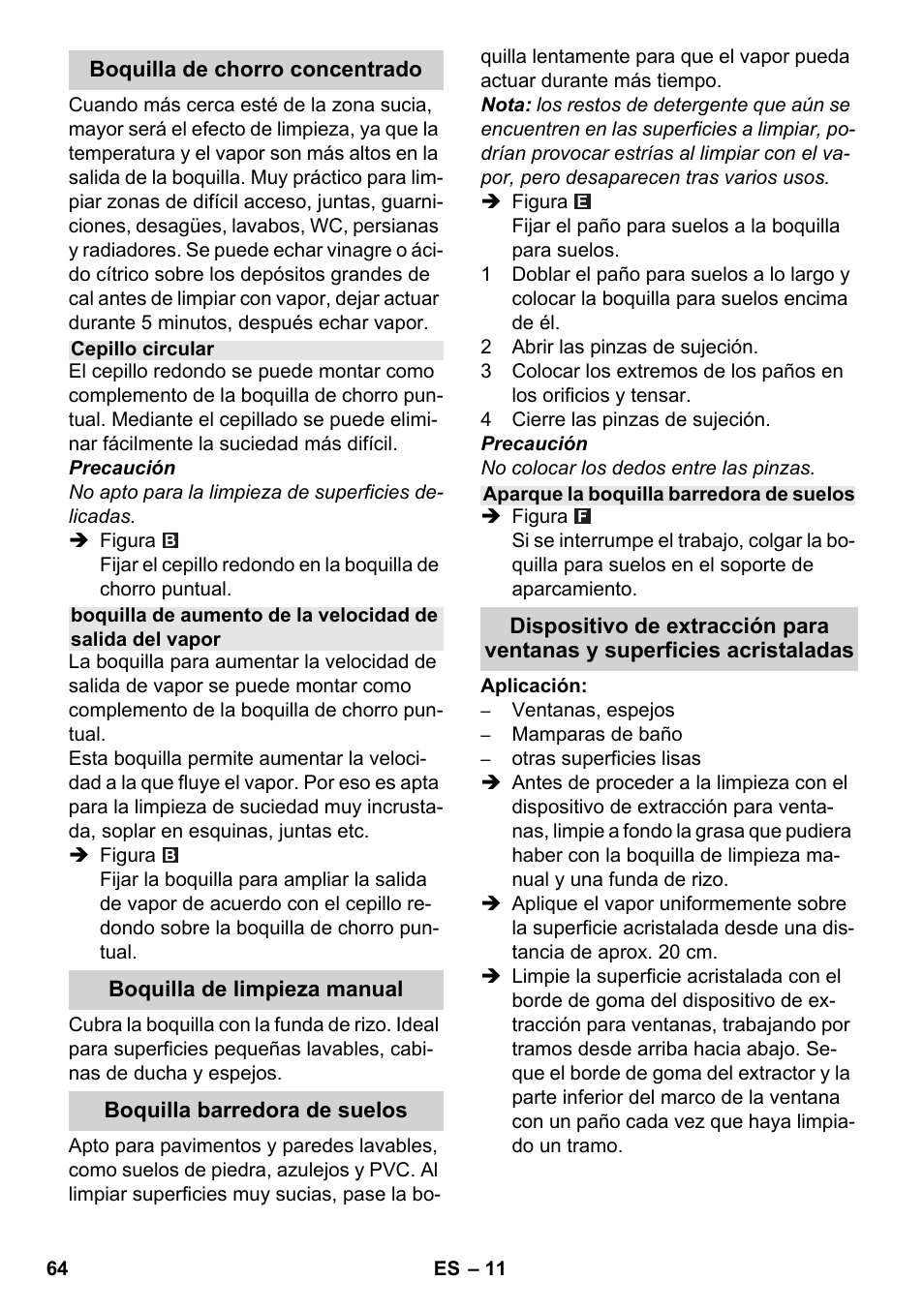 Karcher SC 4-100 CB User Manual | Page 64 / 314