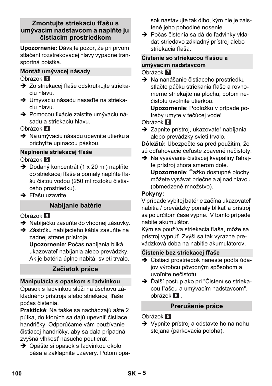 Karcher WV 60 Plus User Manual | Page 100 / 144