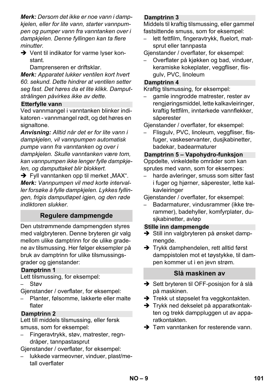 Karcher SC 6-800 C User Manual | Page 101 / 326