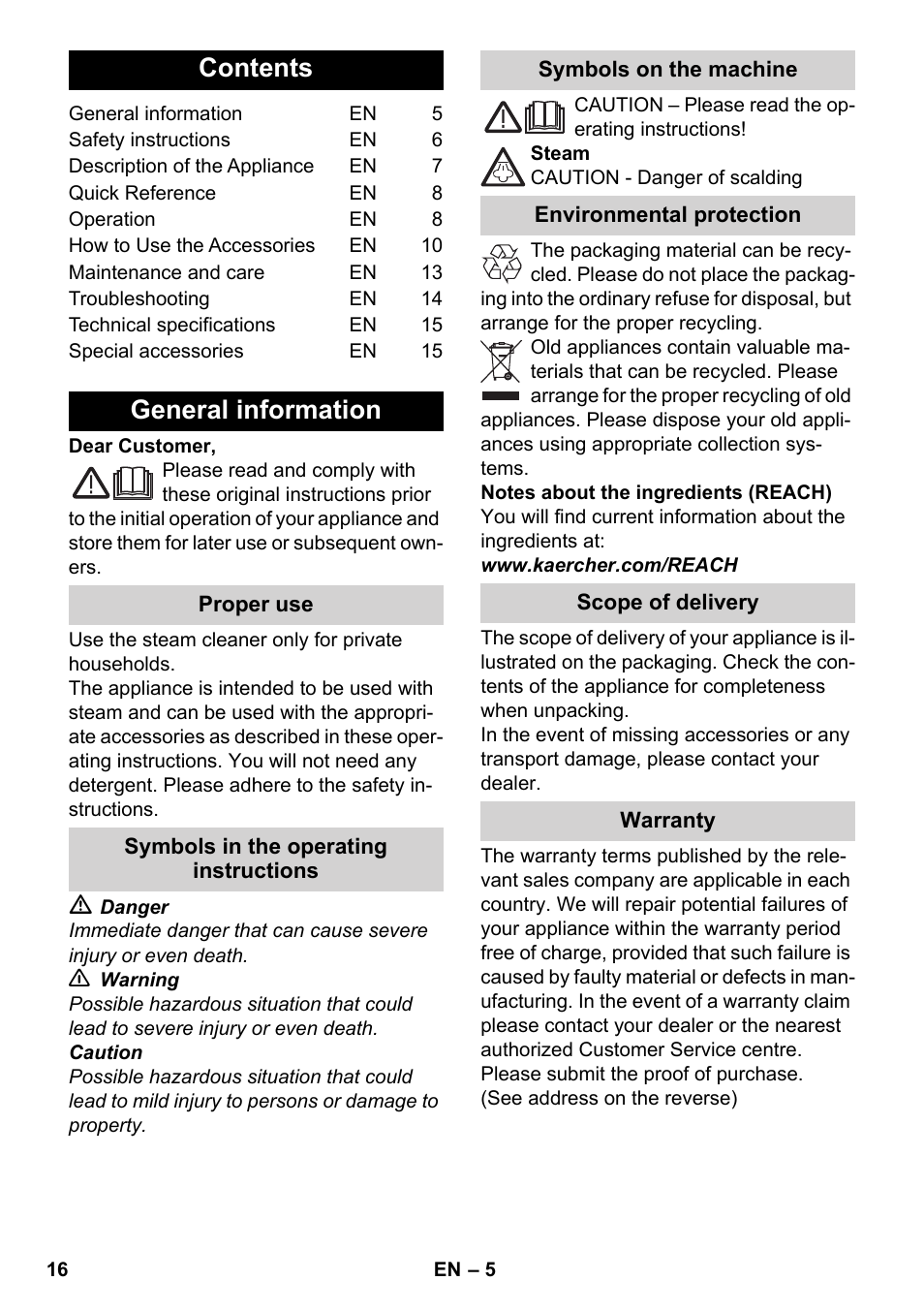 Karcher SC 6-800 C User Manual | Page 16 / 326