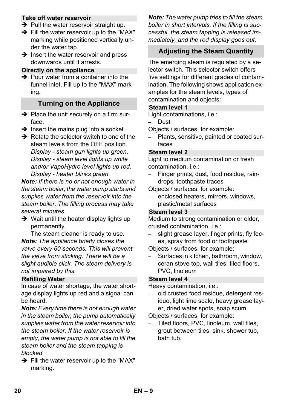 Karcher SC 6-800 C User Manual | Page 20 / 326