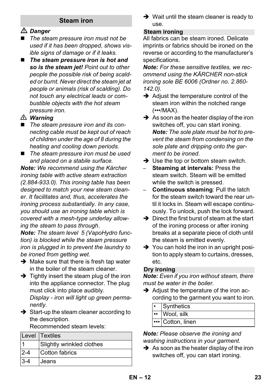 Karcher SC 6-800 C User Manual | Page 23 / 326