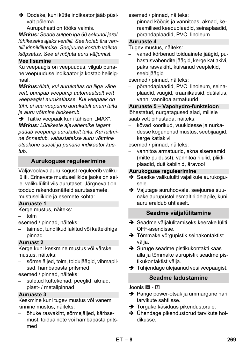 Karcher SC 6-800 C User Manual | Page 269 / 326