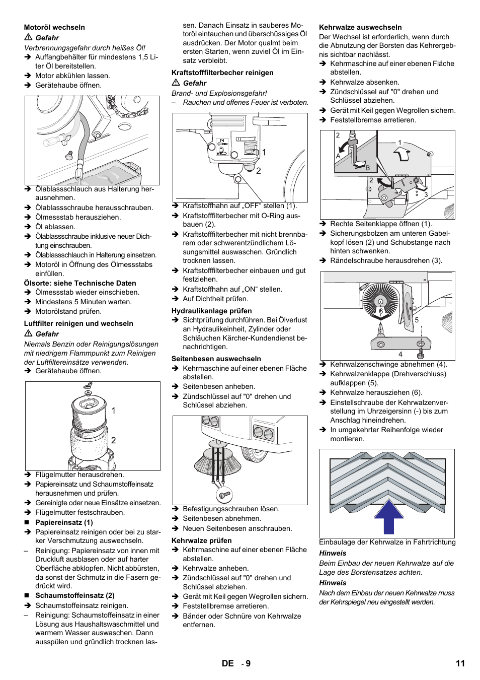 Karcher KMR 1250 Lpg User Manual | Page 11 / 144