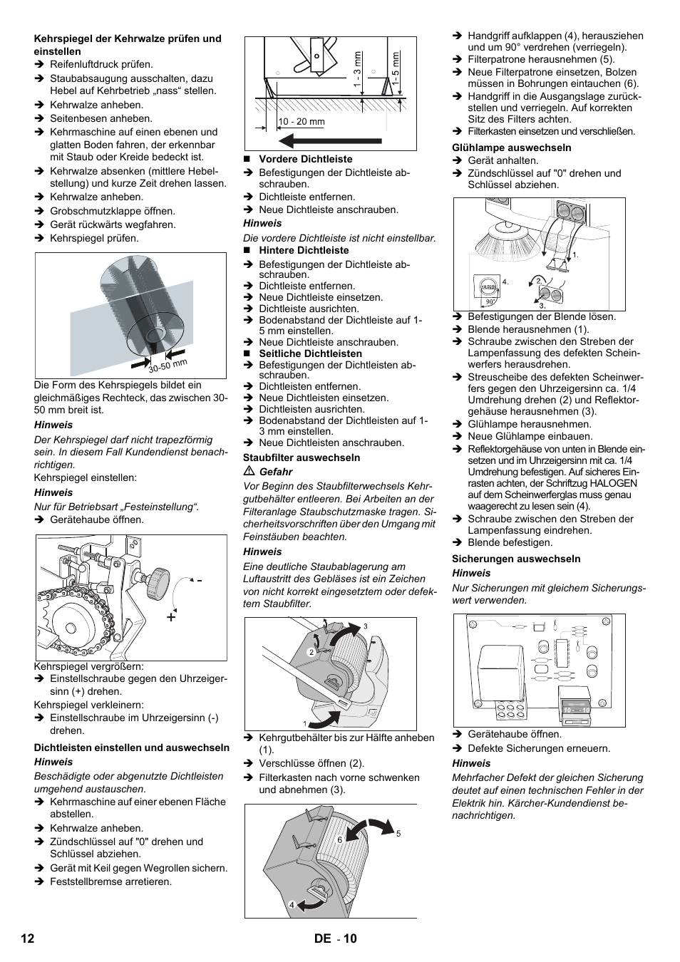 Karcher KMR 1250 Lpg User Manual | Page 12 / 144