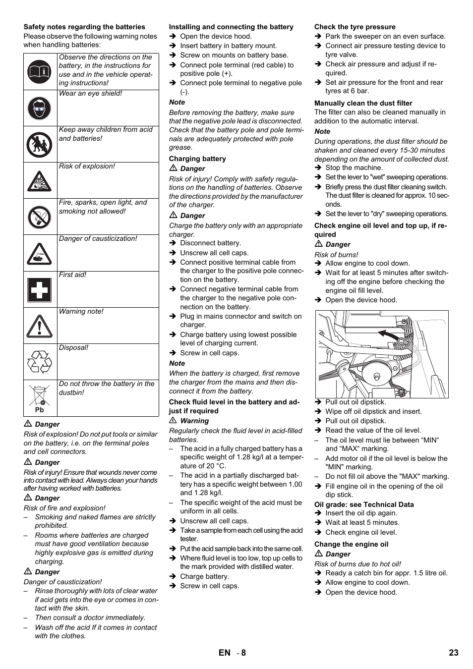 Karcher KMR 1250 Lpg User Manual | Page 23 / 144