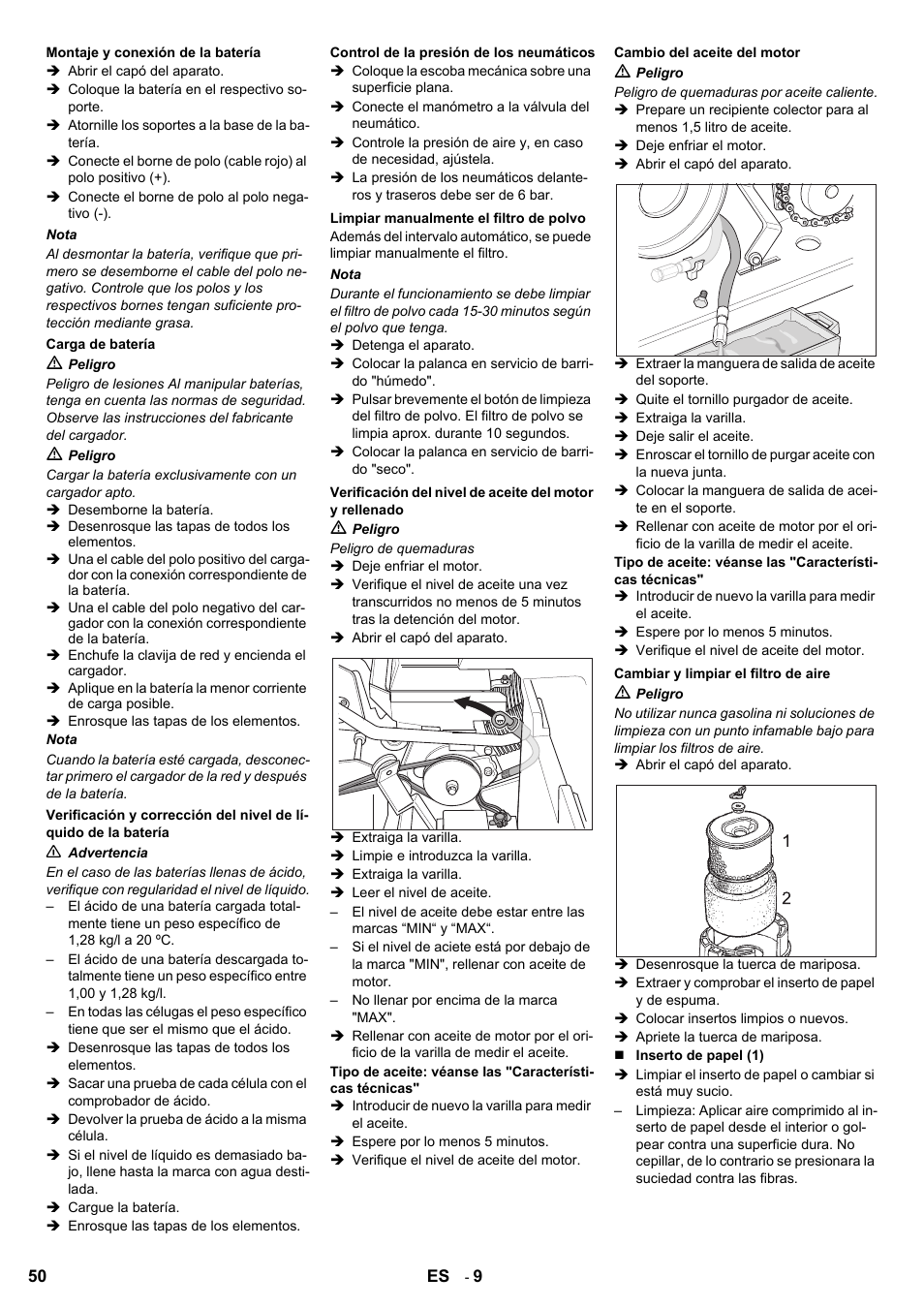 Karcher KMR 1250 Lpg User Manual | Page 50 / 144