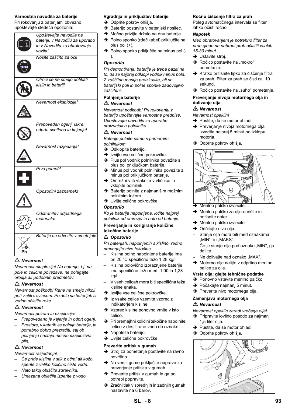 Karcher KMR 1250 Lpg User Manual | Page 93 / 144