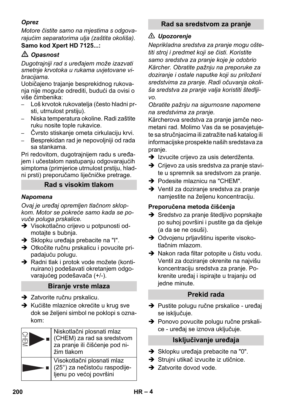 Karcher Xpert HD 7140 X User Manual | Page 200 / 276