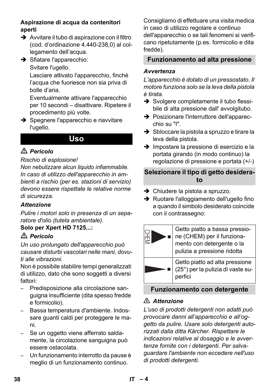 Karcher Xpert HD 7140 X User Manual | Page 38 / 276