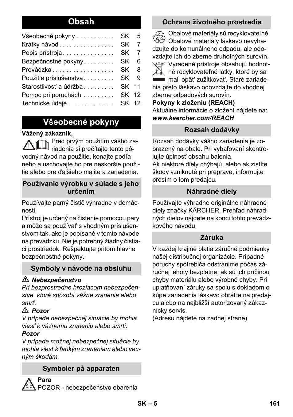 Karcher SC 3-000 User Manual | Page 161 / 246