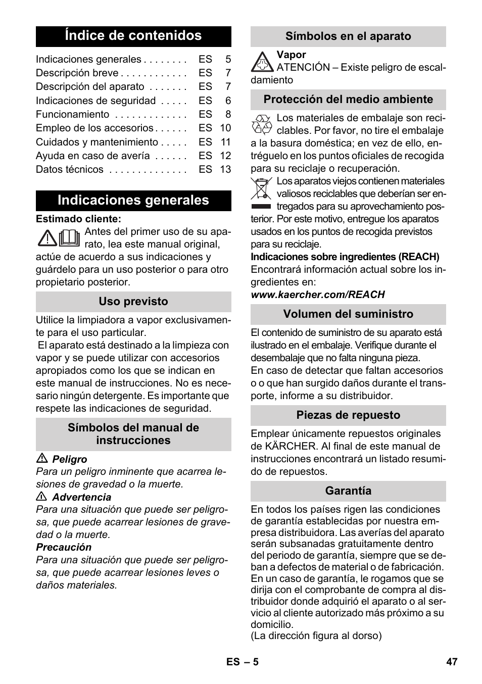 Karcher SC 3-000 User Manual | Page 47 / 246