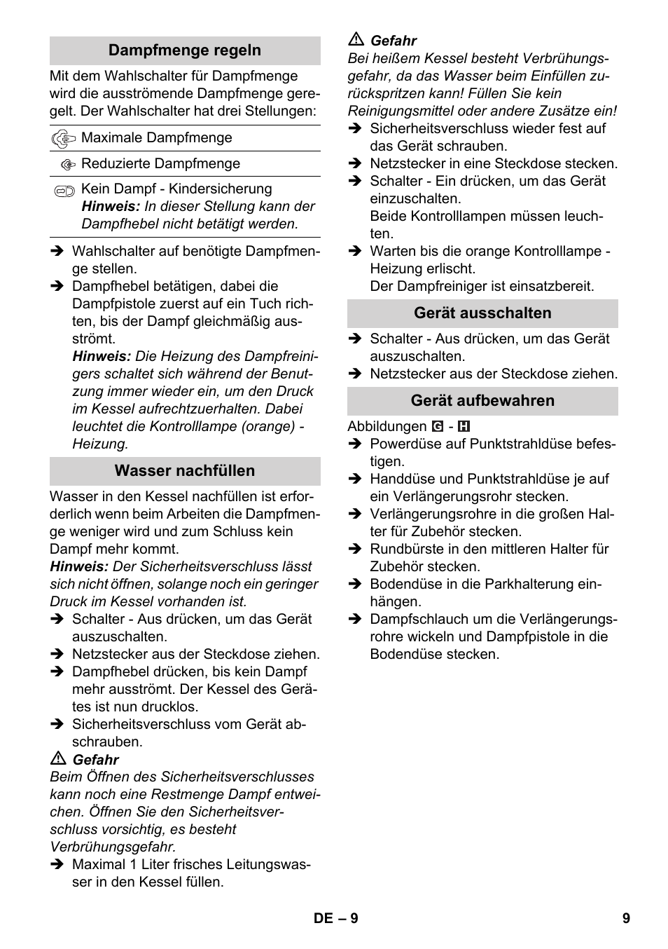 Karcher SC 3-000 User Manual | Page 9 / 246