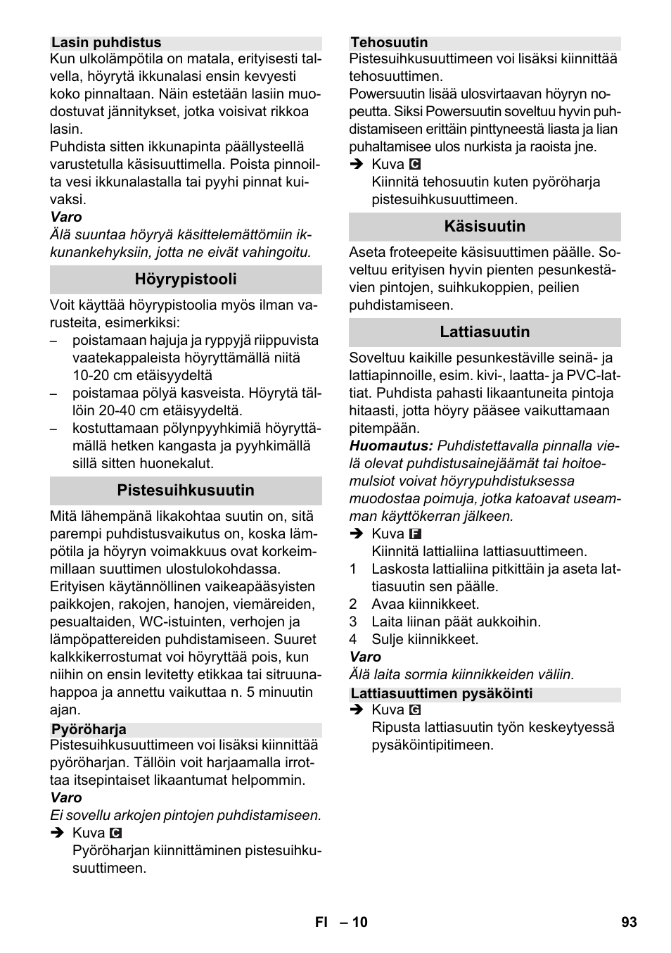 Karcher SC 3-000 User Manual | Page 93 / 246