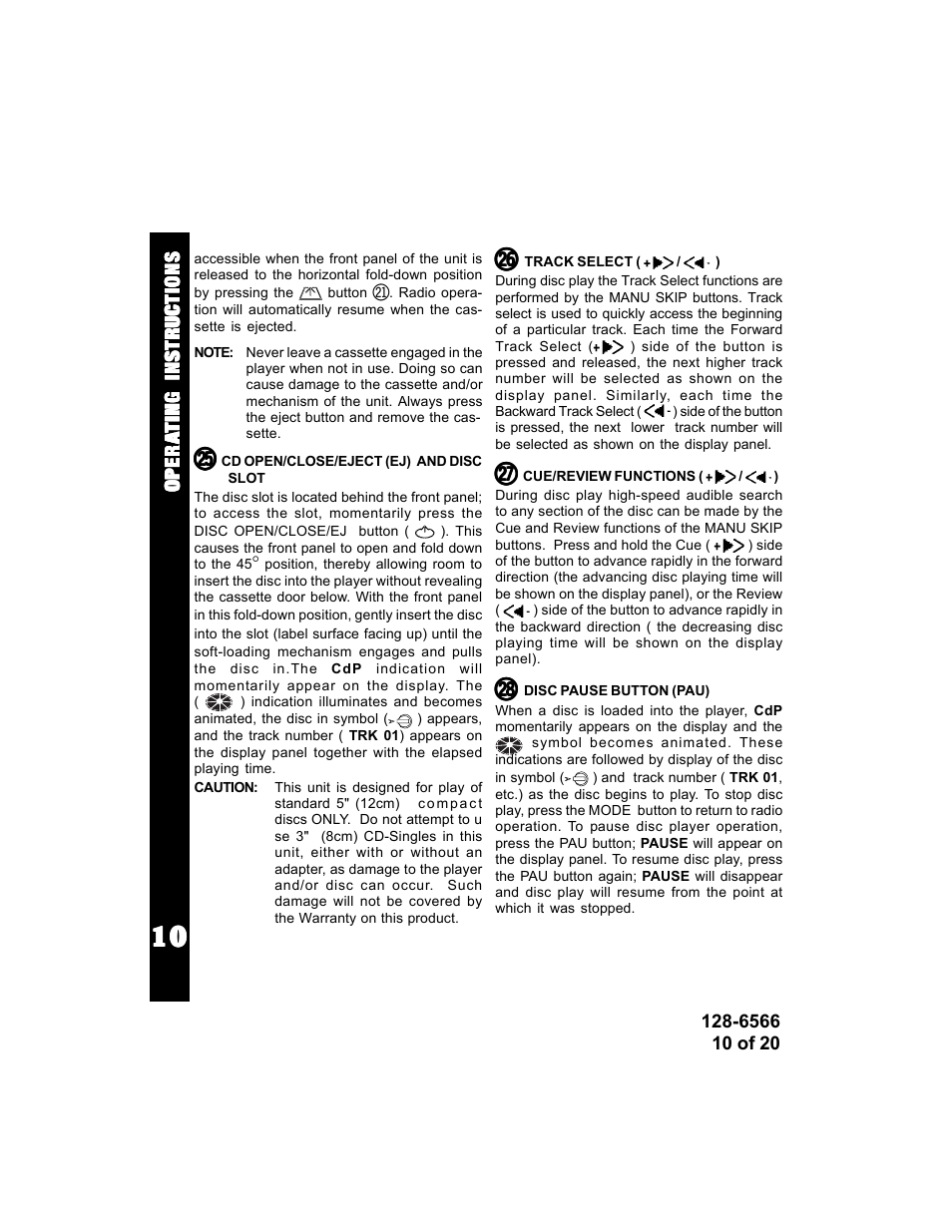 Audiovox Rampage ACD95 User Manual | Page 10 / 20