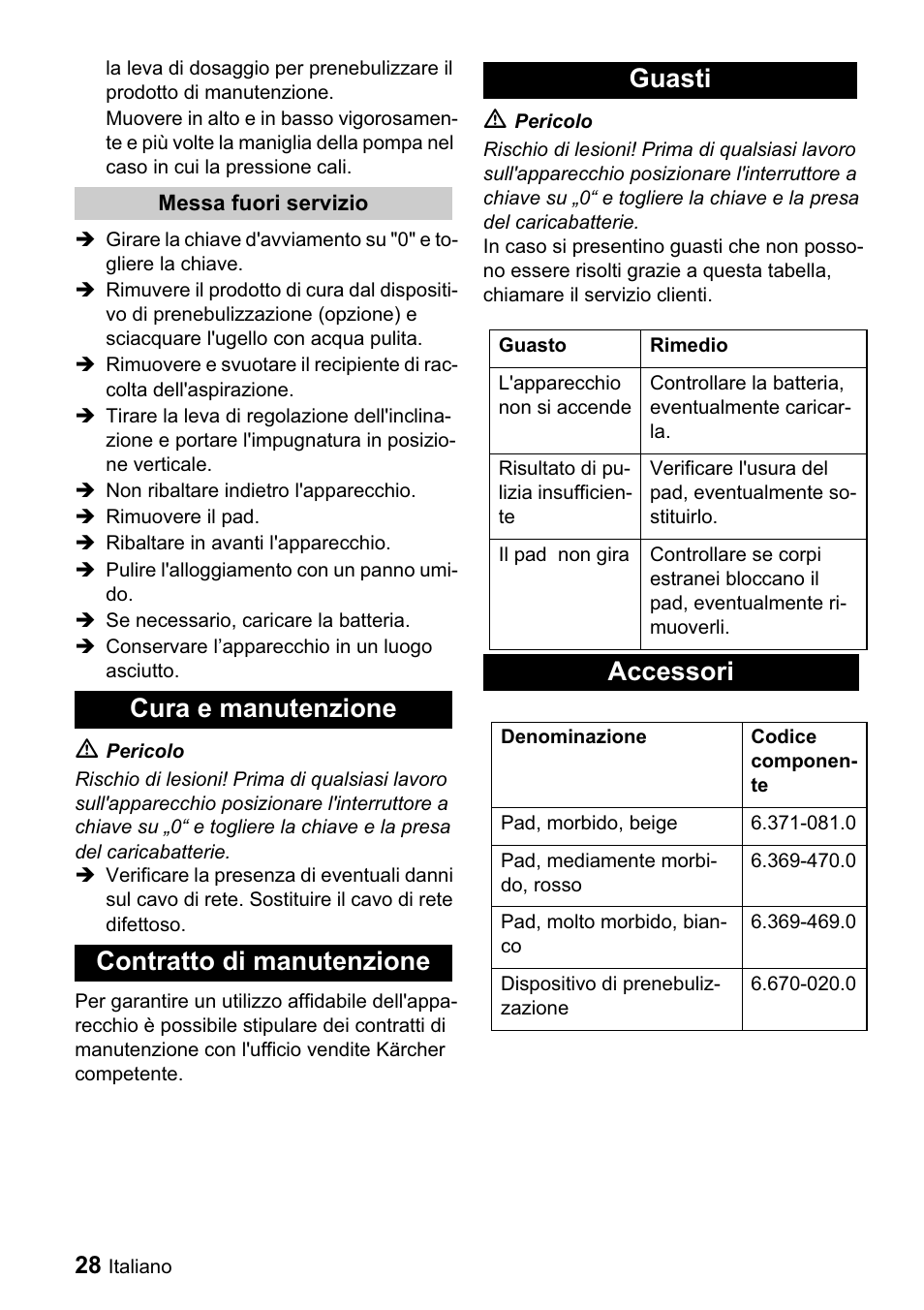 Accessori | Karcher BDP 43-1500 C Bp User Manual | Page 28 / 132