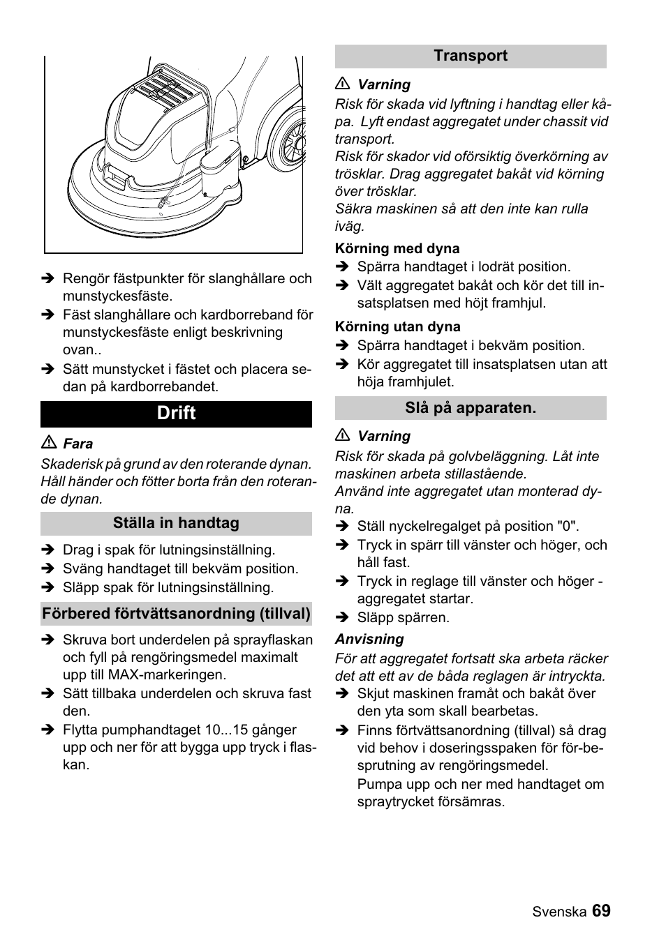 Drift | Karcher BDP 43-1500 C Bp User Manual | Page 69 / 132