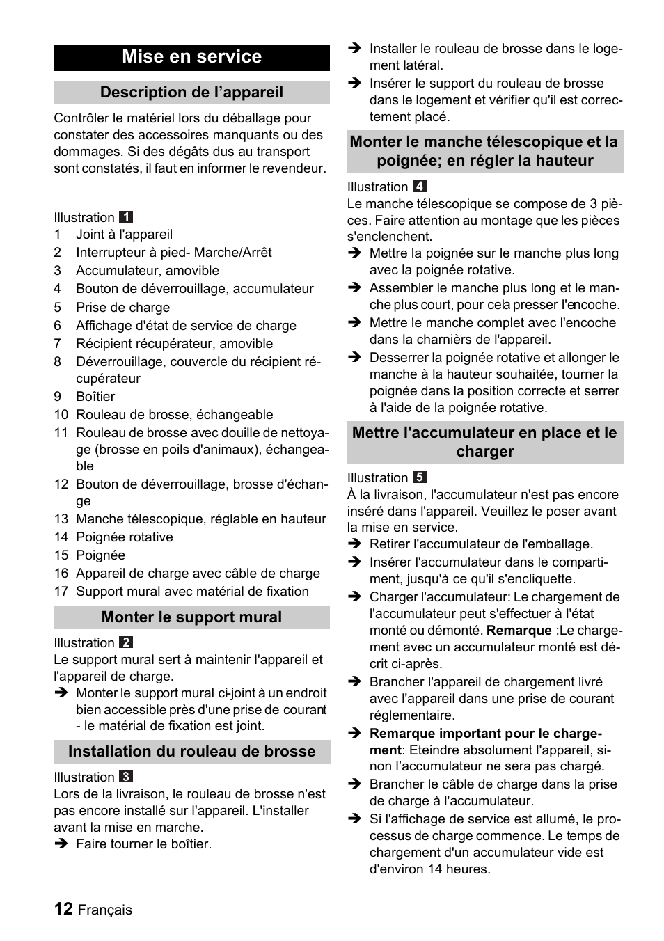 Mise en service | Karcher K 65 Plus User Manual | Page 12 / 124