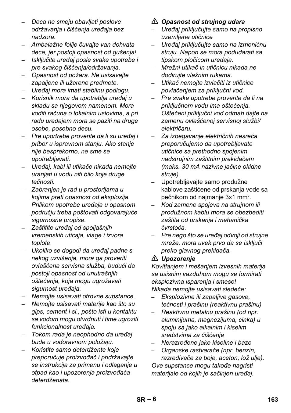 Karcher SE 6-100 User Manual | Page 163 / 218