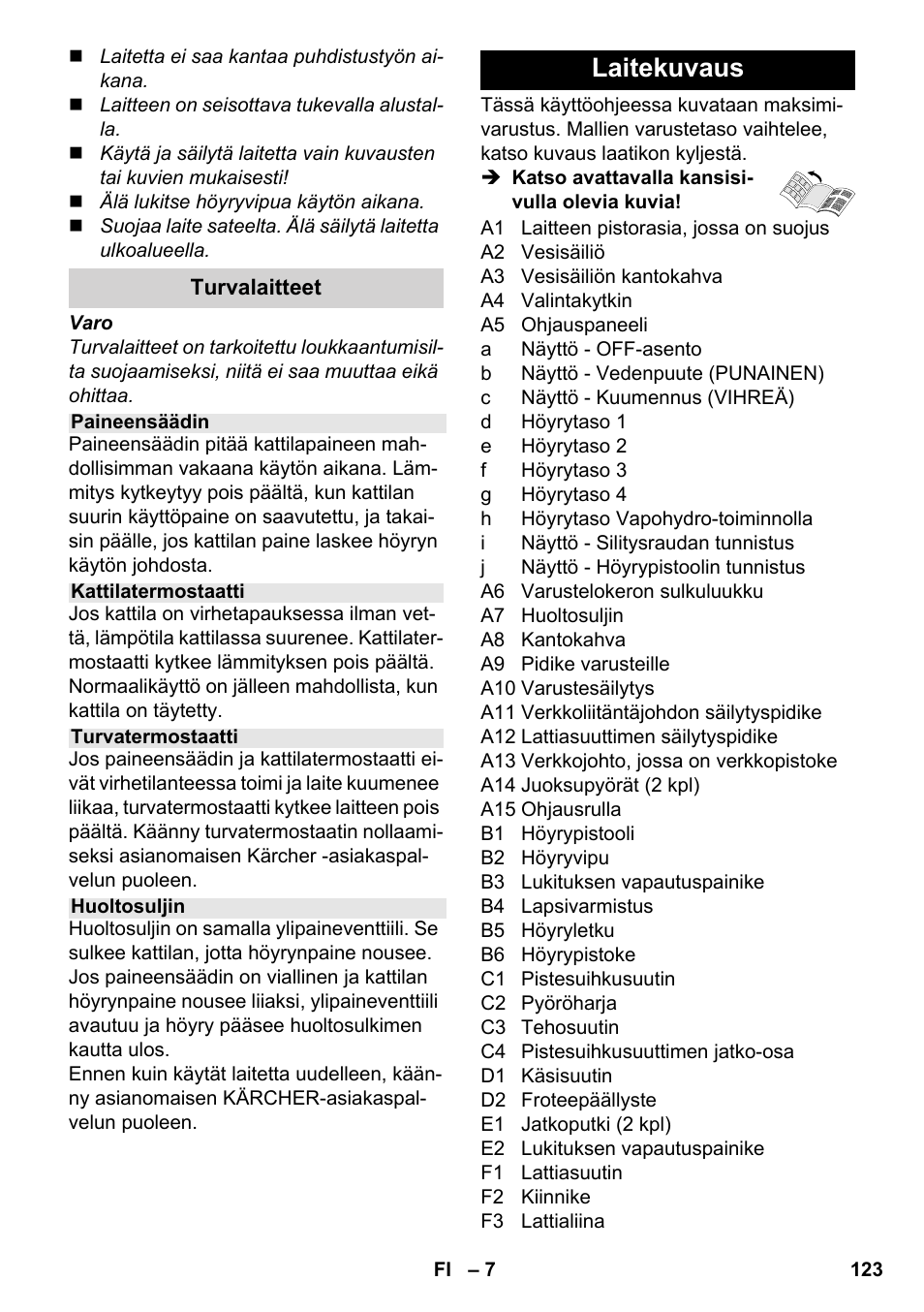Laitekuvaus | Karcher SC 6-800 C User Manual | Page 123 / 342