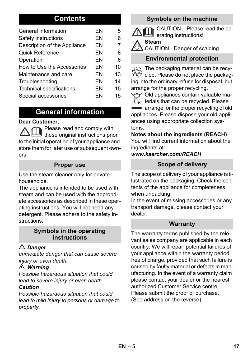 Karcher SC 6-800 C User Manual | Page 17 / 342
