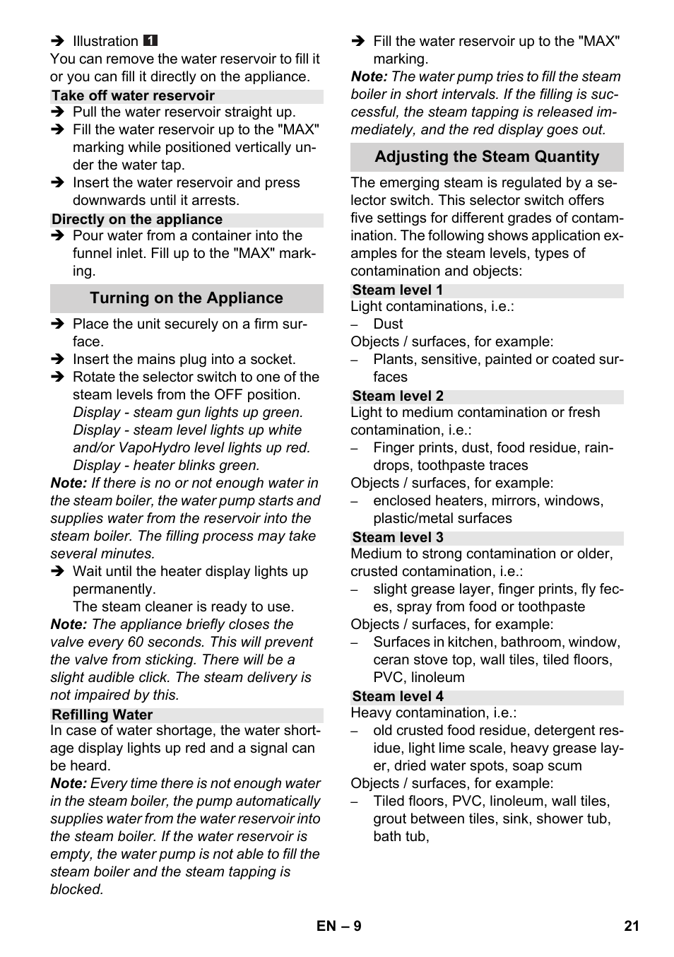 Karcher SC 6-800 C User Manual | Page 21 / 342