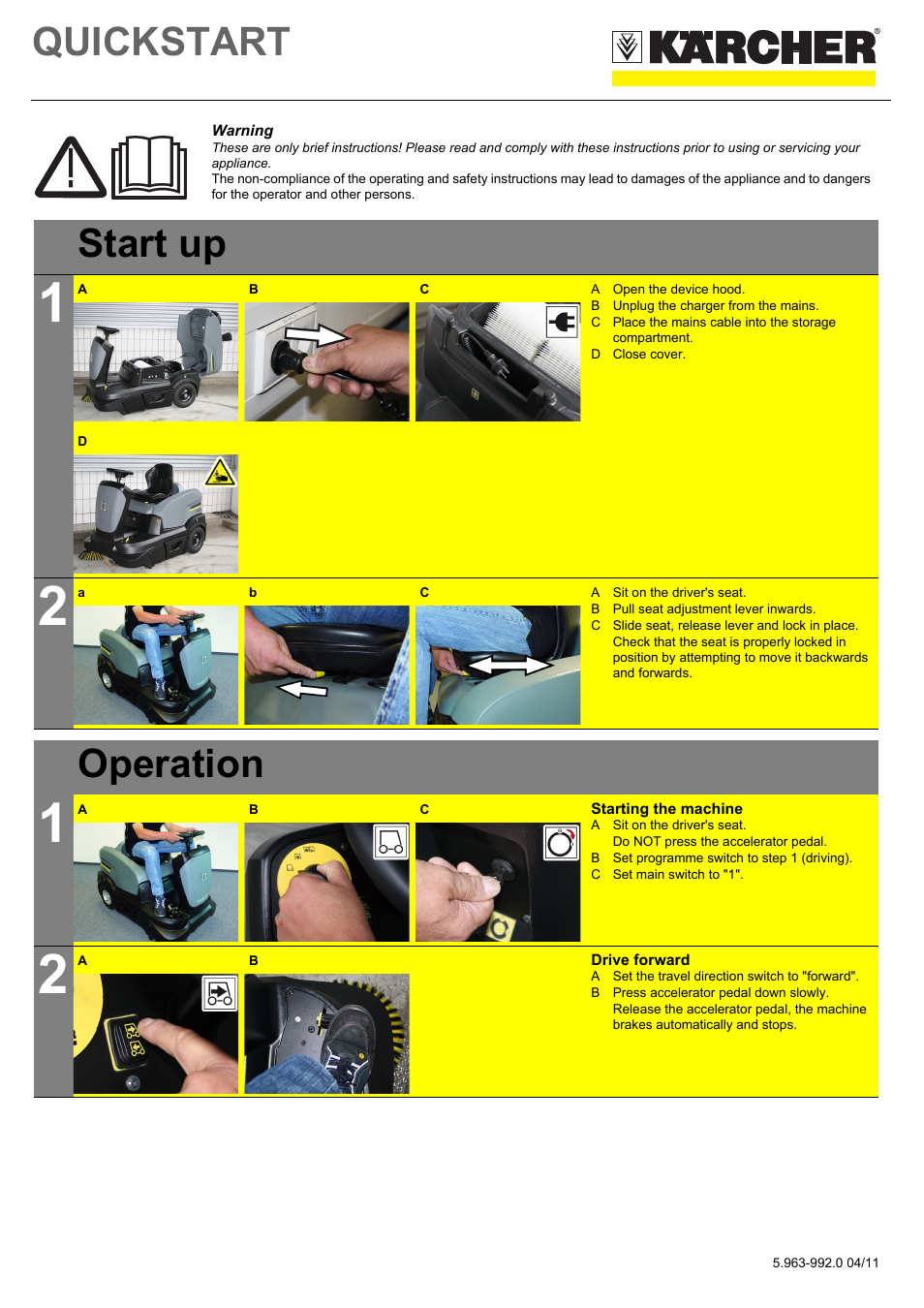 Karcher KM 90-60 R Bp User Manual | 4 pages