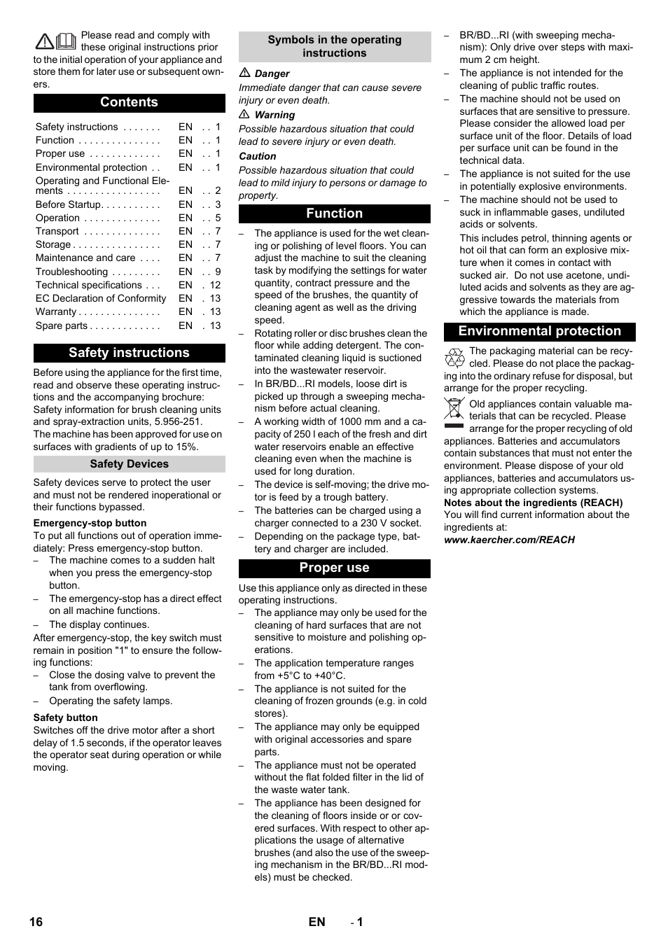 Karcher BD 100-250 R I Bp User Manual | Page 16 / 370