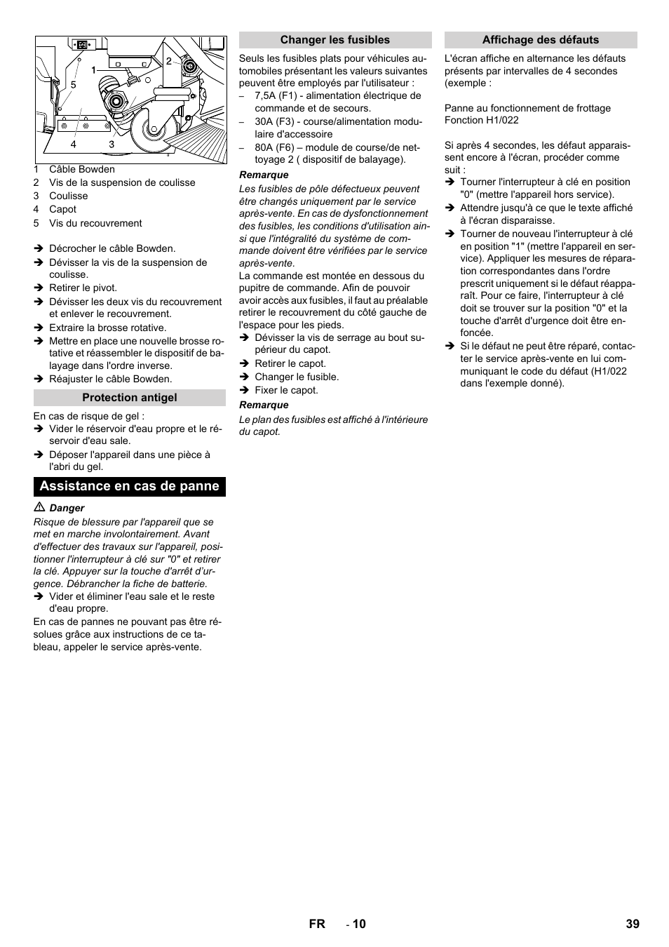 Assistance en cas de panne | Karcher BD 100-250 R I Bp User Manual | Page 39 / 370