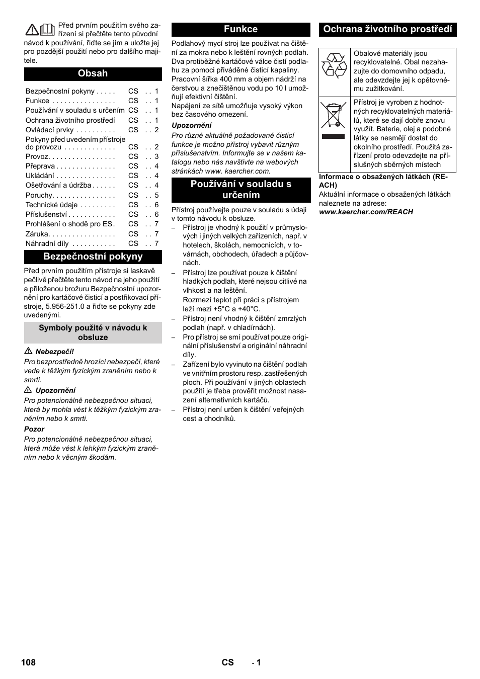Karcher BR 40-10 C Adv + MF User Manual | Page 108 / 196