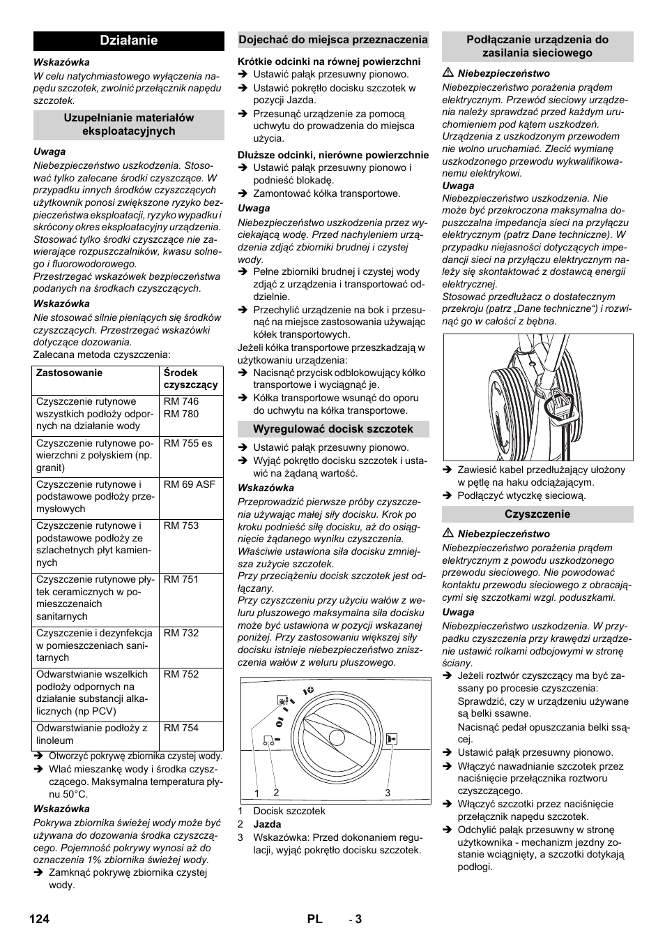 Działanie | Karcher BR 40-10 C Adv + MF User Manual | Page 124 / 196