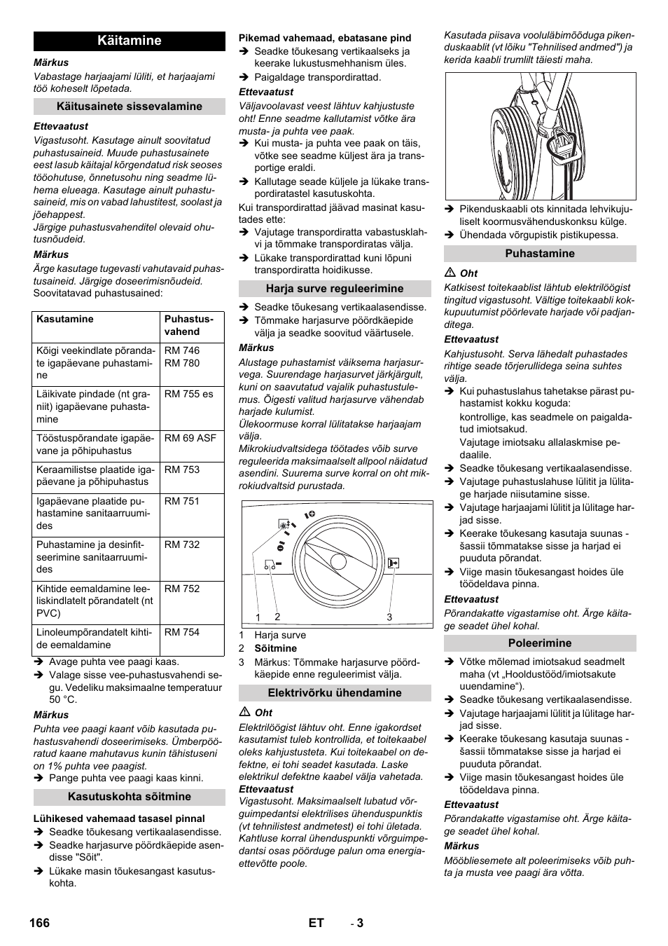 Käitamine | Karcher BR 40-10 C Adv + MF User Manual | Page 166 / 196