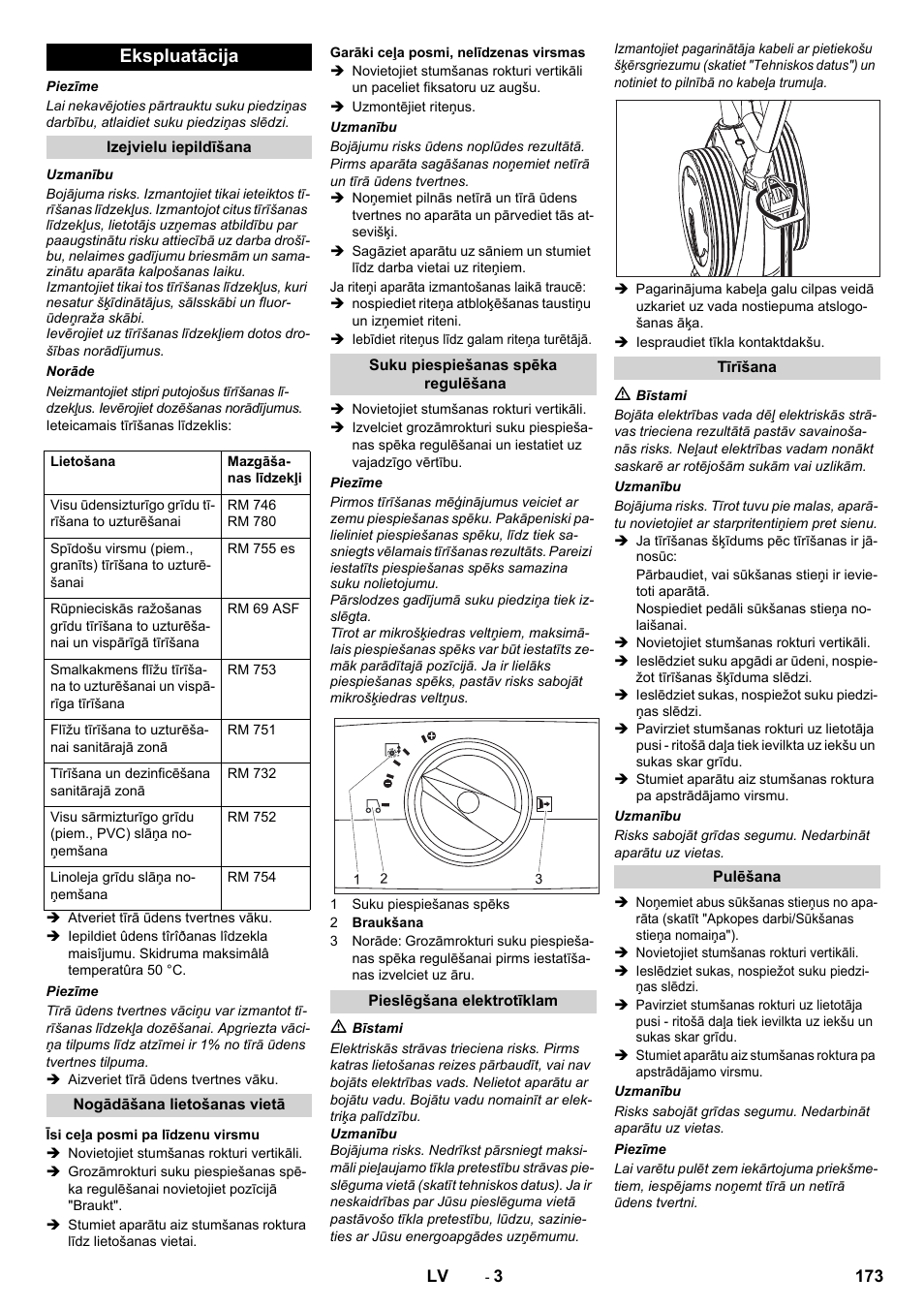 Ekspluatācija | Karcher BR 40-10 C Adv + MF User Manual | Page 173 / 196