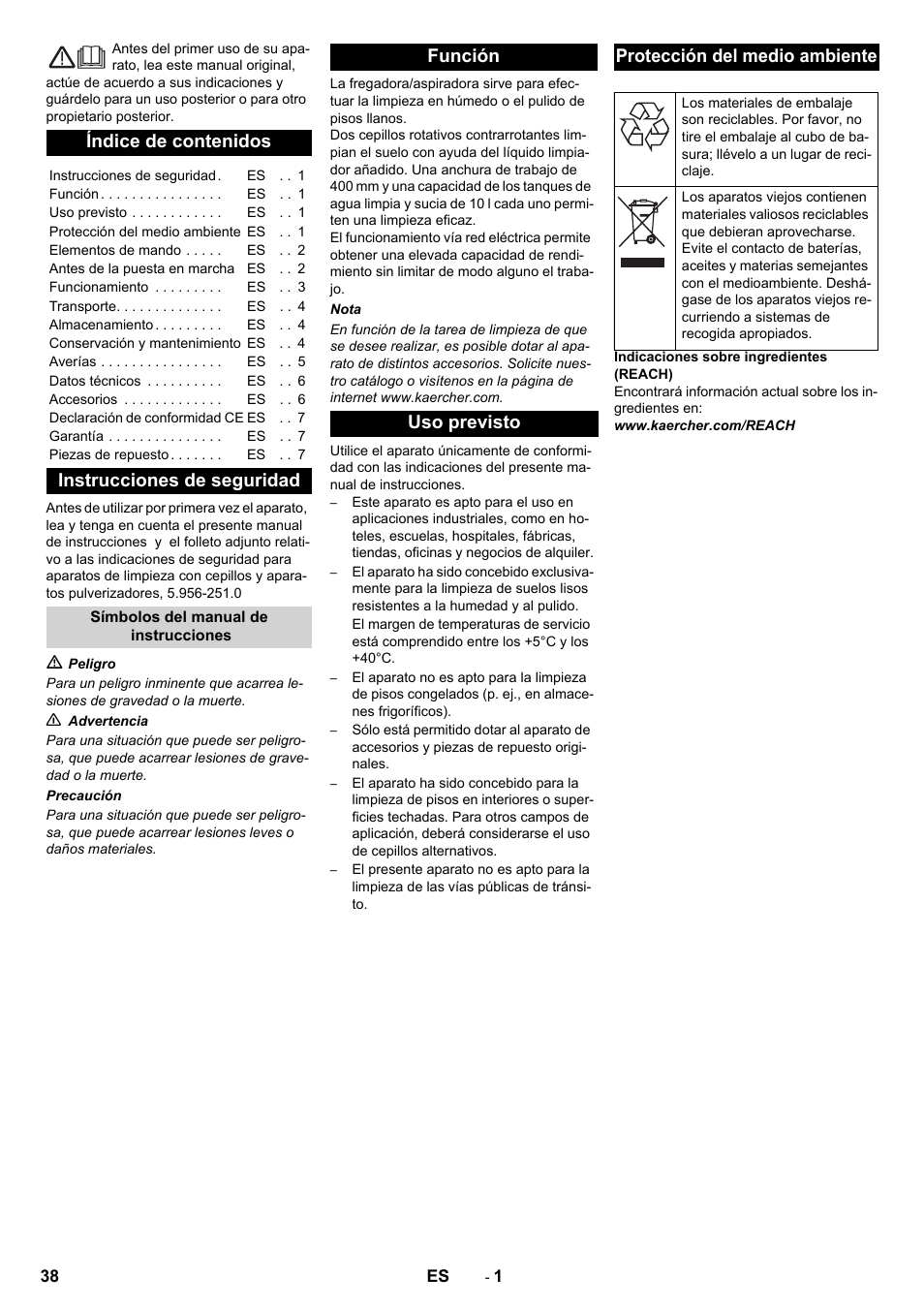 Karcher BR 40-10 C Adv + MF User Manual | Page 38 / 196