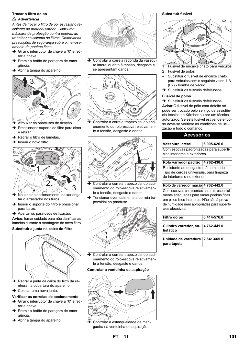 Acessórios | Karcher KM 90-60 R Bp User Manual | Page 101 / 408