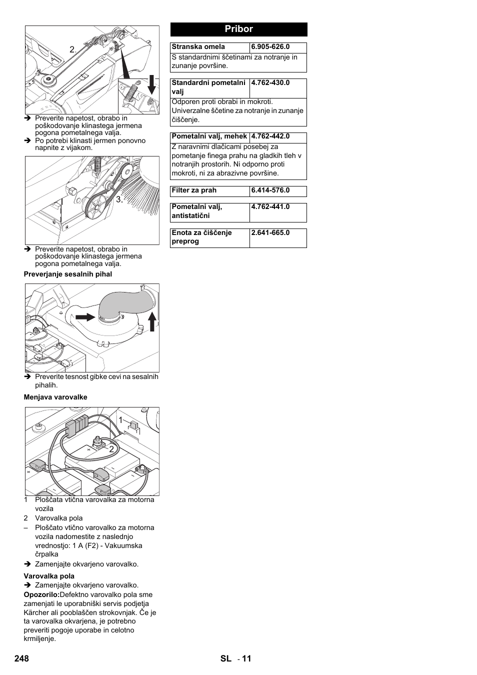 Pribor | Karcher KM 90-60 R Bp User Manual | Page 248 / 408