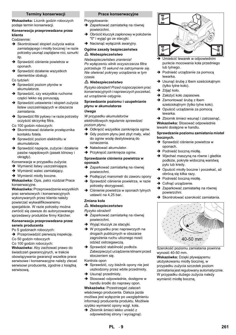 Karcher KM 90-60 R Bp User Manual | Page 261 / 408