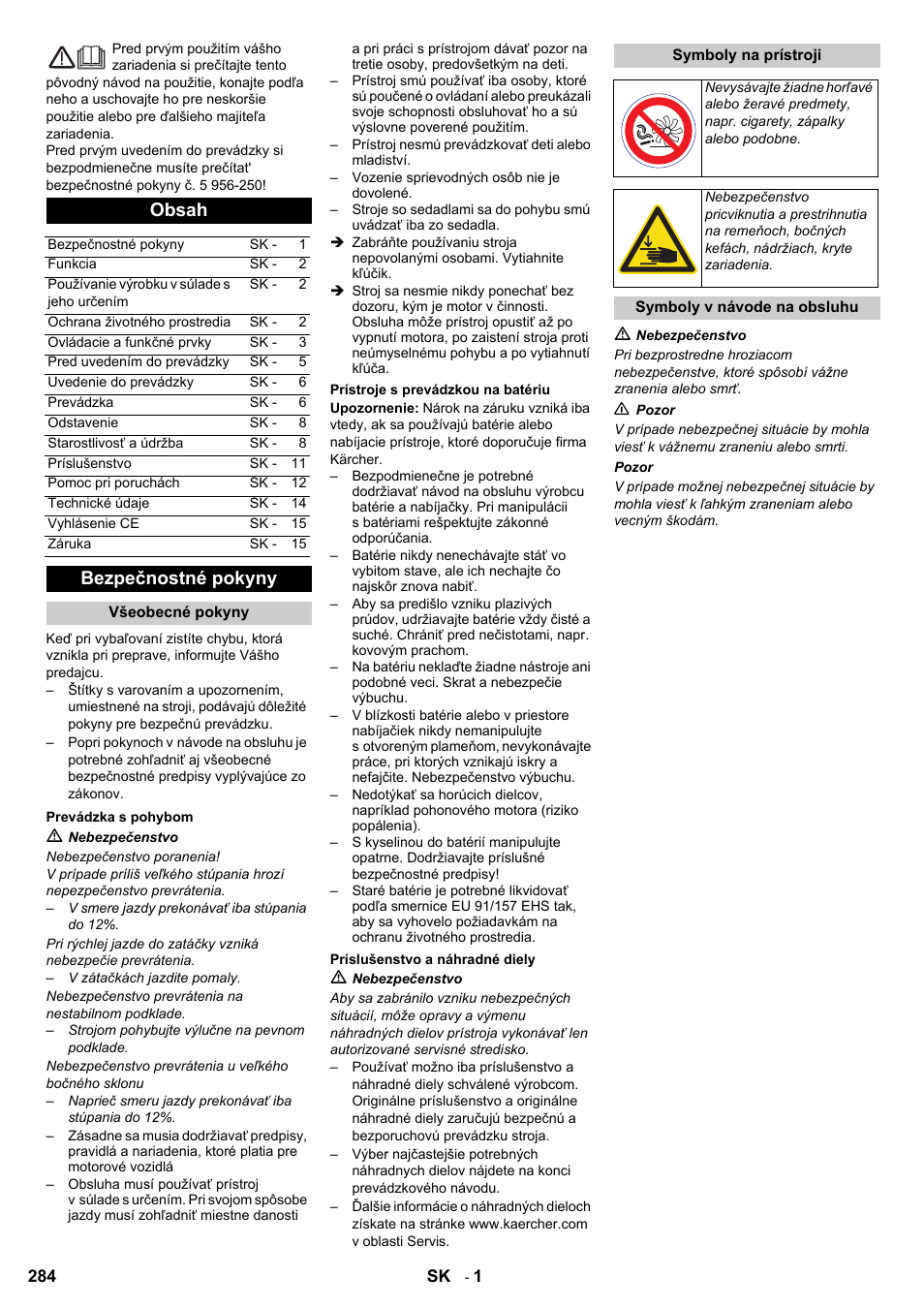 Karcher KM 90-60 R Bp User Manual | Page 284 / 408