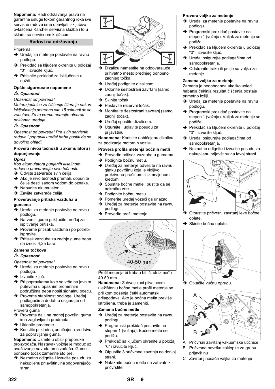 Karcher KM 90-60 R Bp User Manual | Page 322 / 408