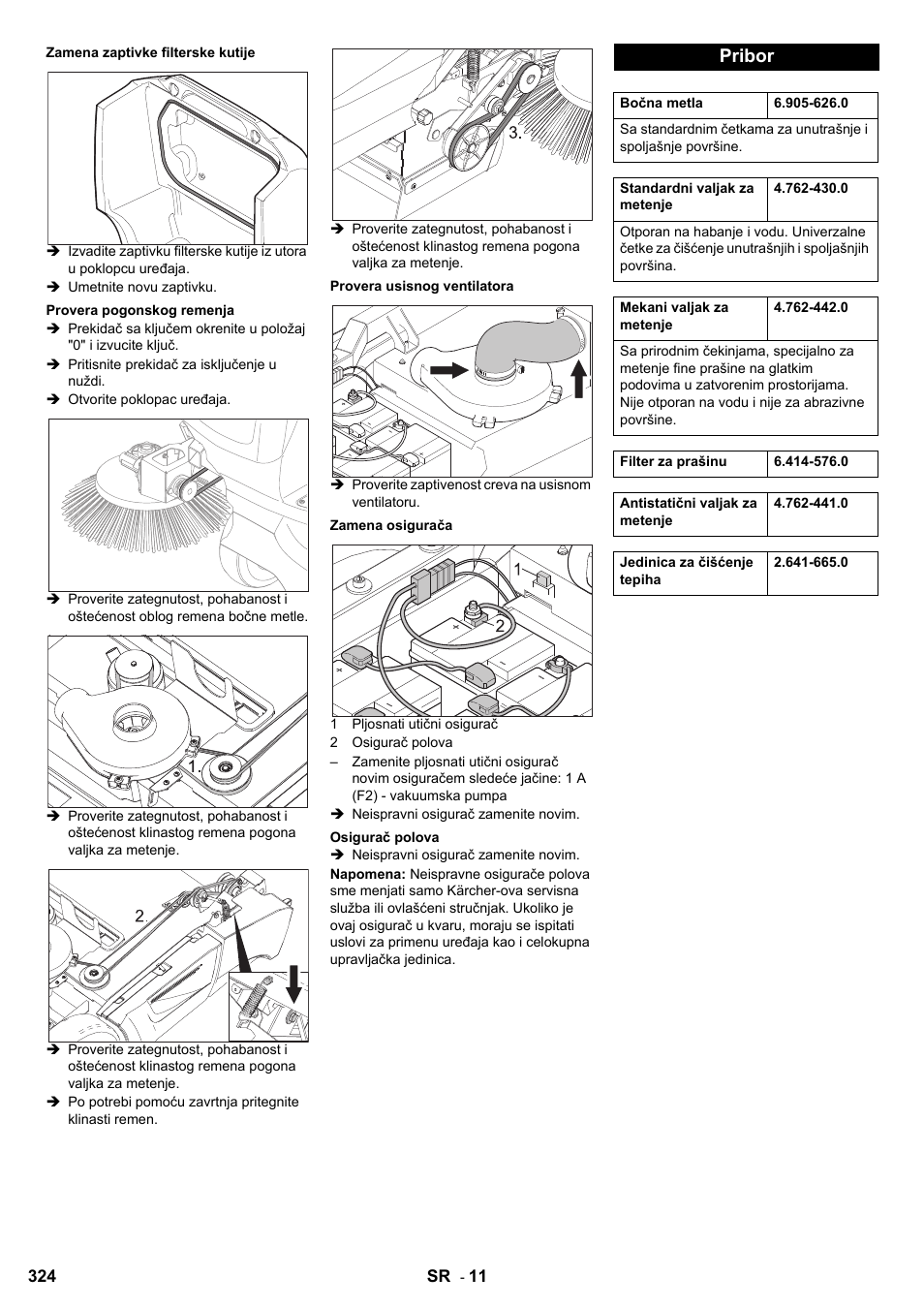 Pribor | Karcher KM 90-60 R Bp User Manual | Page 324 / 408