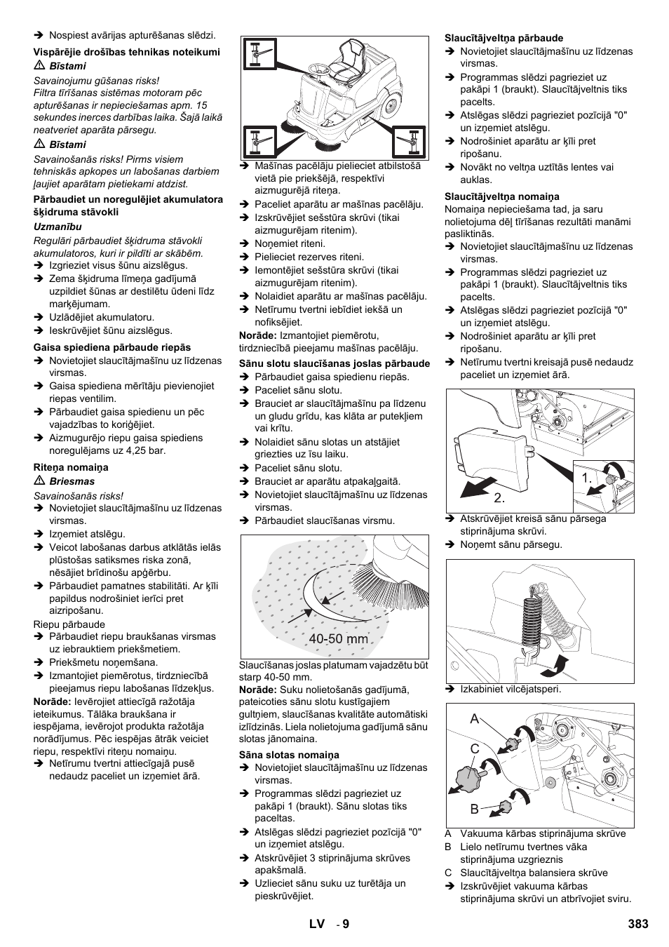 Karcher KM 90-60 R Bp User Manual | Page 383 / 408