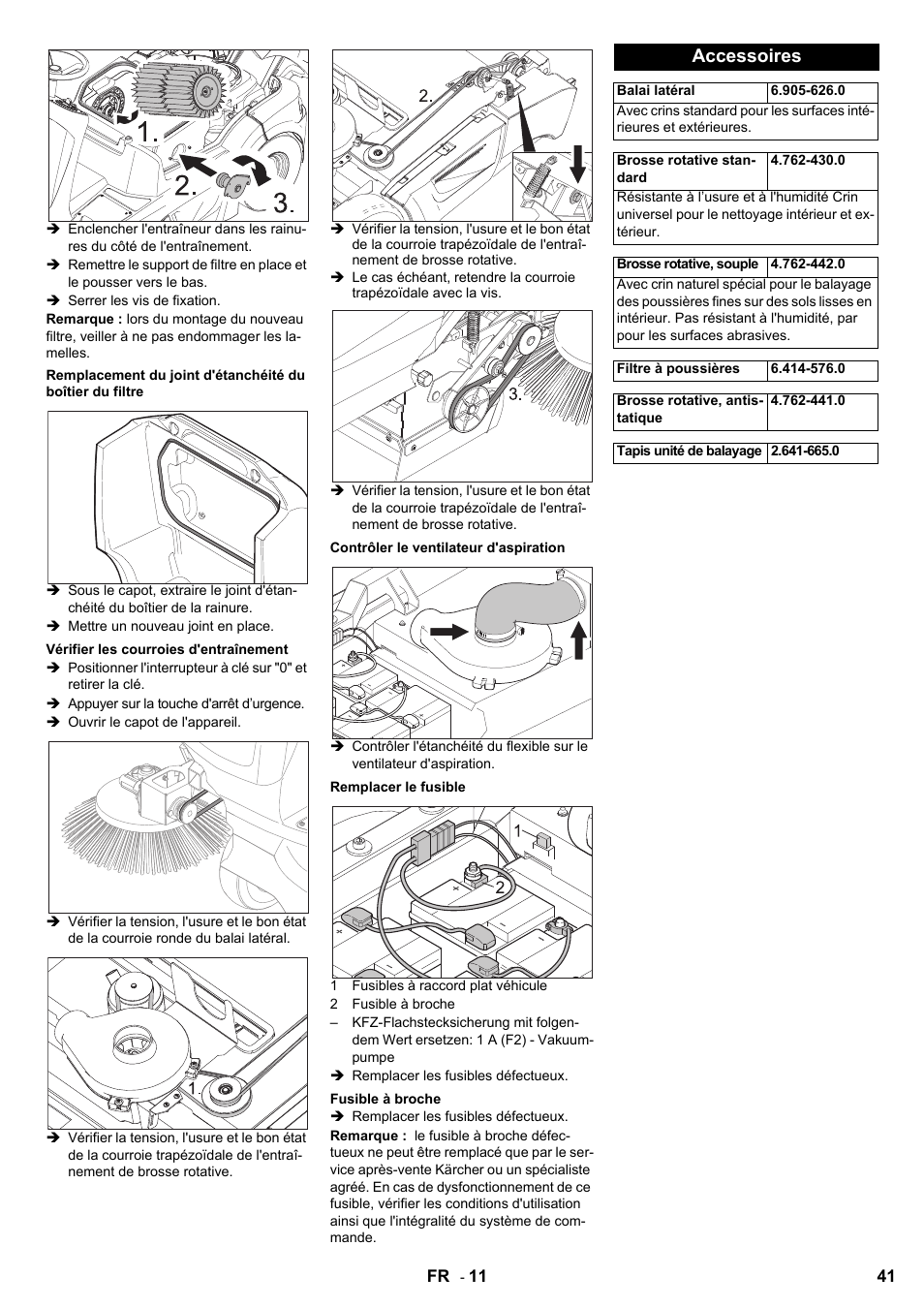 Accessoires | Karcher KM 90-60 R Bp User Manual | Page 41 / 408